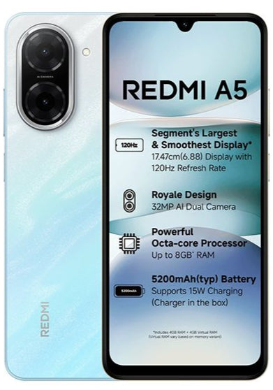 Redmi A5 3GB RAM 64GB スマートフォン OCEAN BIUE Redmi A5 3GB RAM 64GB スマートフォン OCEAN BIUE XIAOMI Redmi