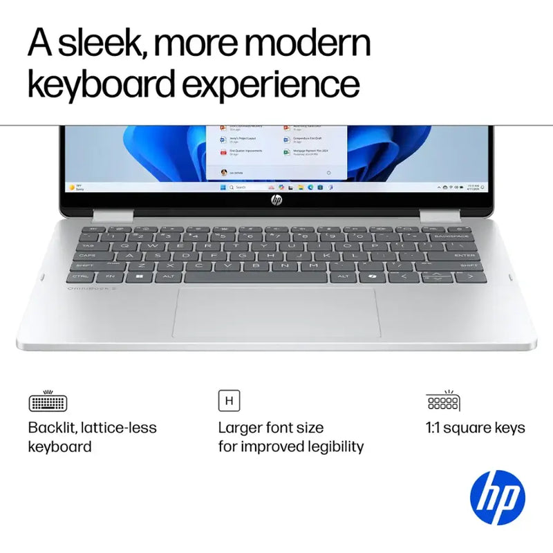 HP OmniBook 5 Flip 2-in-1 14" Intel Core 7 2K Touch-Screen Laptop (16GB RAM 512GB SSD) - FP0023DX