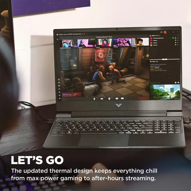 HP Victus 15.6" Intel i5 144Hz Full HD Gaming Laptop (8GB RAM 512GB SSD) - FA2013DX