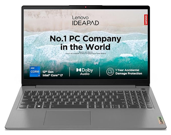 LENOVO IDEAPAD 3 Intel Core i7 15.6" (8GB 512GB SSD) - 15IAU7