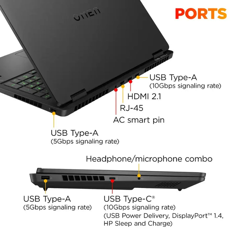 HP OMEN 16" 2K 144Hz AMD Ryzen 9 Gaming Laptop (32GB RAM 1TB SSD) - AP0053DX