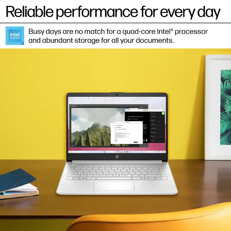 HP-14" Intel N1500 Laptop (4GB RAM 128GB STORAGE) - DQ6011DX