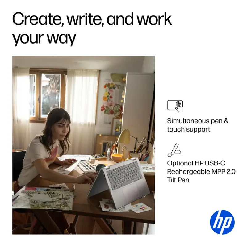 HP OmniBook 5 Flip 2-in-1 14" Intel Core 7 2K Touch-Screen Laptop (16GB RAM 512GB SSD) - FP0023DX