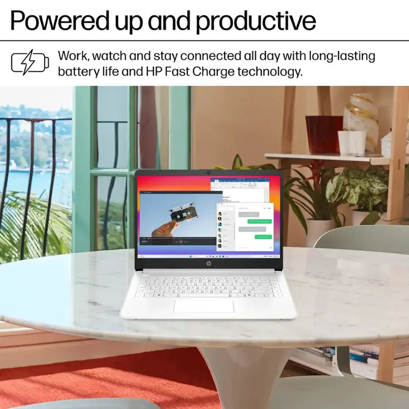 HP 14" LED Display Intel Celeron Laptop N4500 (4GB RAM 64GB eMMC) - DQ3000DX