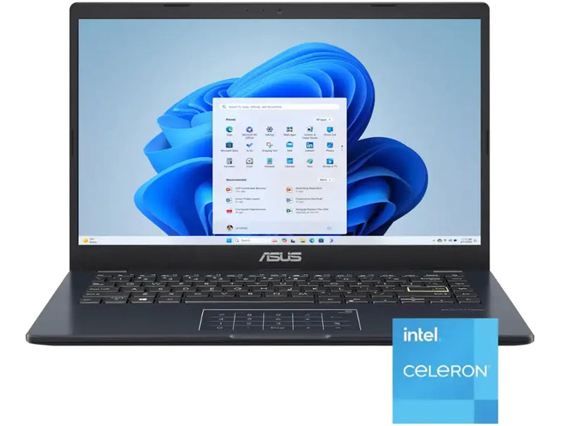 ASUS Vivobook Go Intel Celeron N4500 14" HD Laptop (4GB RAM 128GB EMMc) - E410KA