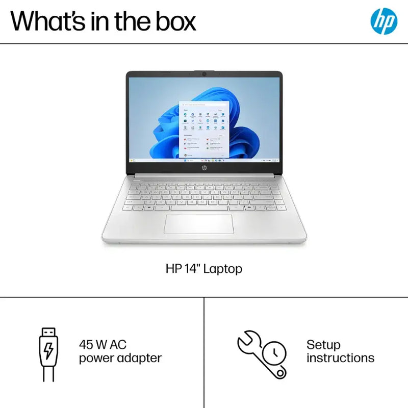 HP-14" Intel N1500 Laptop (4GB RAM 128GB STORAGE) - DQ6011DX