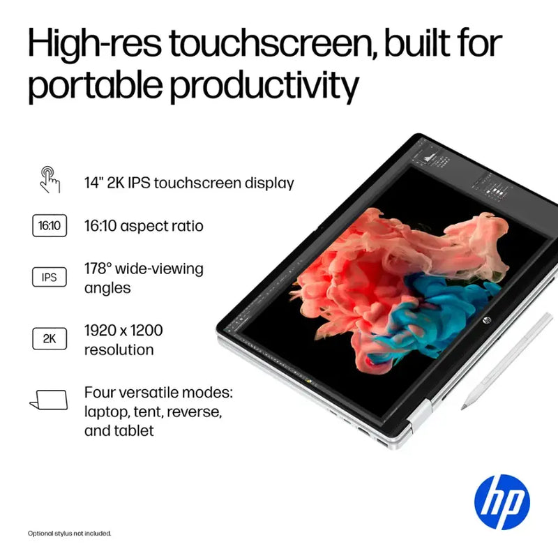 HP OmniBook 5 Flip 2-in-1 14" Intel Core 7 2K Touch-Screen Laptop (16GB RAM 512GB SSD) - FP0023DX