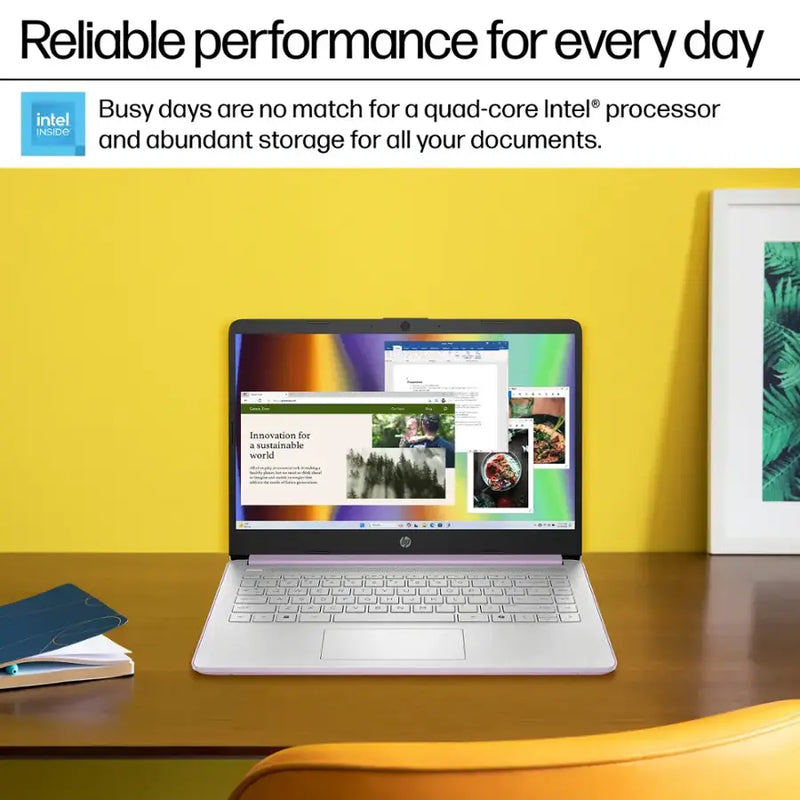 HP-14" Intel N1500 Laptop (4GB RAM 128GB STORAGE) - DQ6014DX