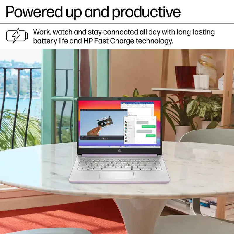HP-14" Intel N1500 Laptop (4GB RAM 128GB STORAGE) - DQ6014DX