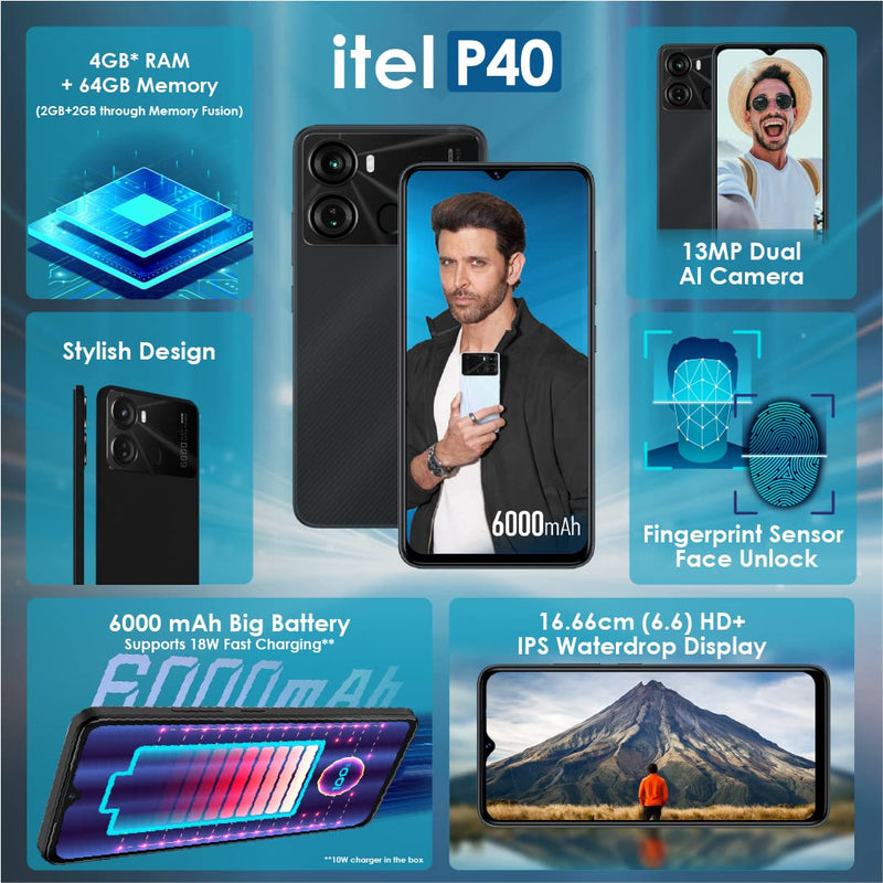 ITEL P40 (4GB RAM 128GB STORAGE)