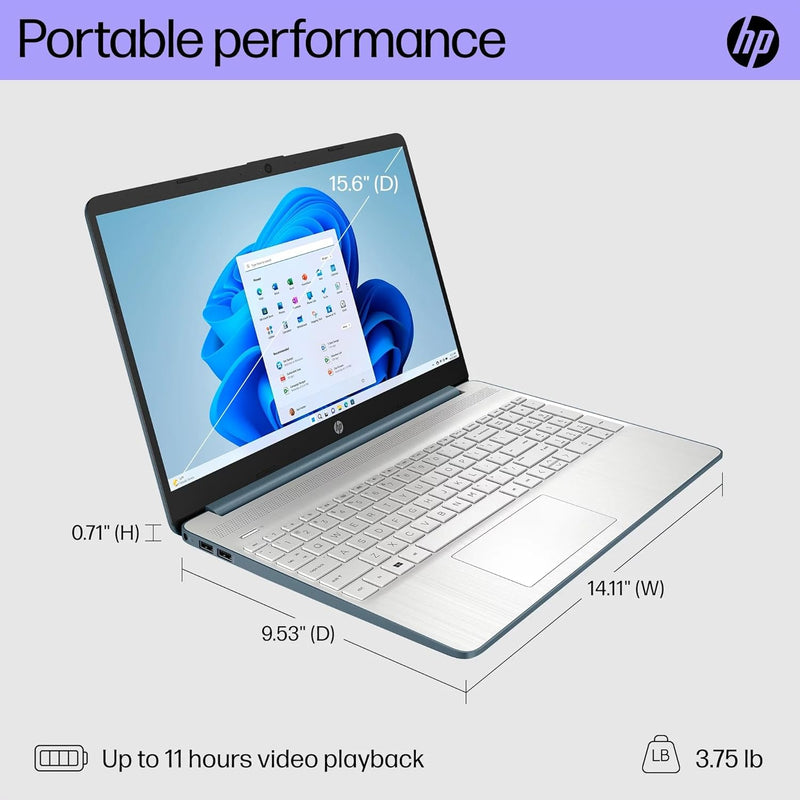 HP 15.6" FHD Laptop (8GB RAM 256GB SSD) - DY5131WM