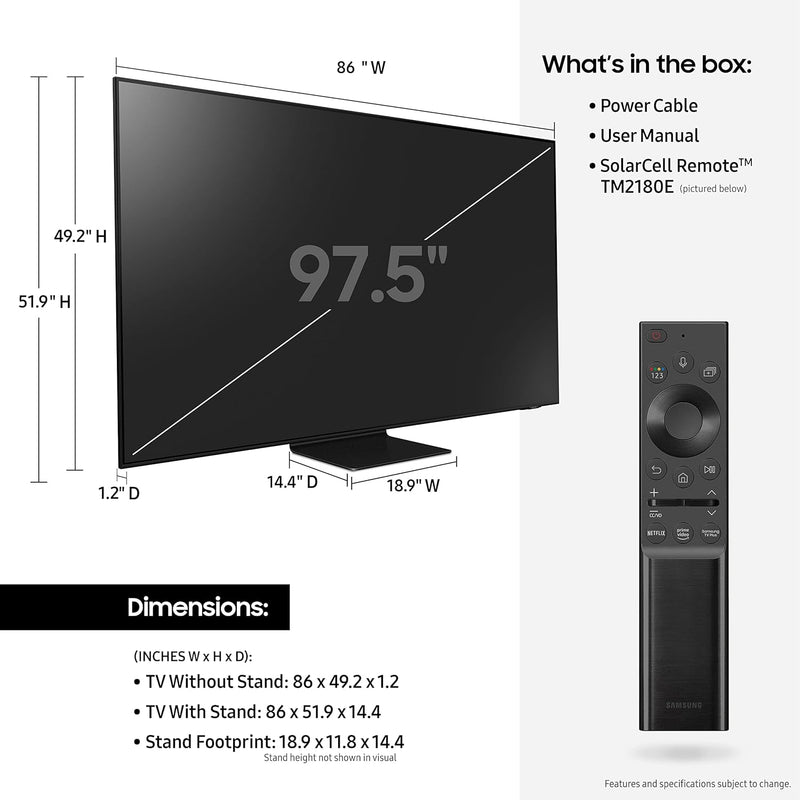 SAMSUNG 98-inch Class Neo QLED 4K UHD Smart TV - QN90A