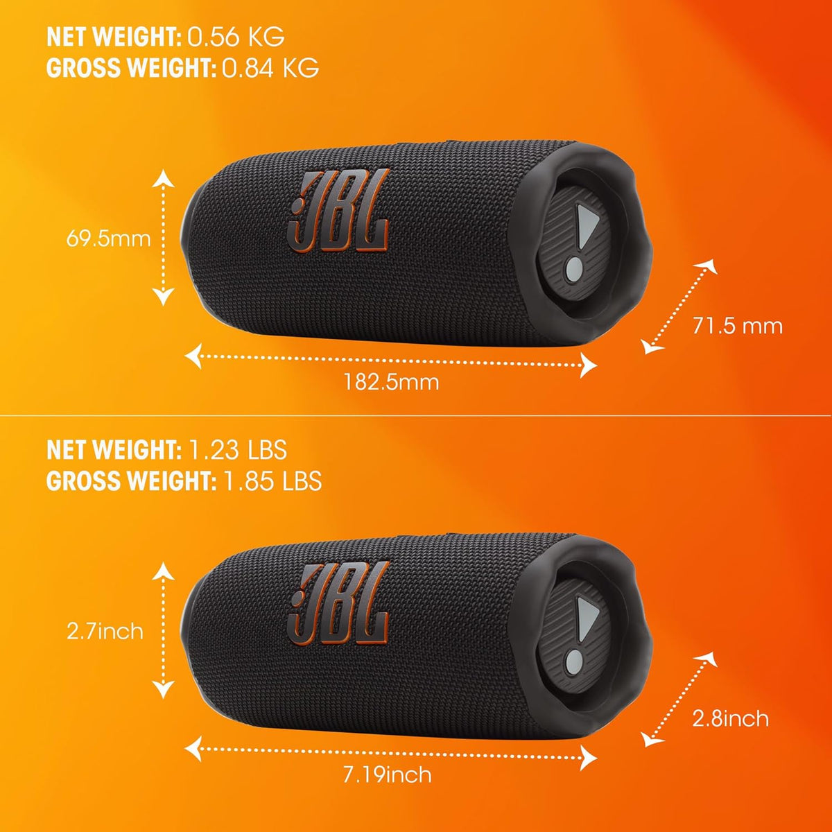 JBL FLIP 7 Wireless Portable Bluetooth Speaker