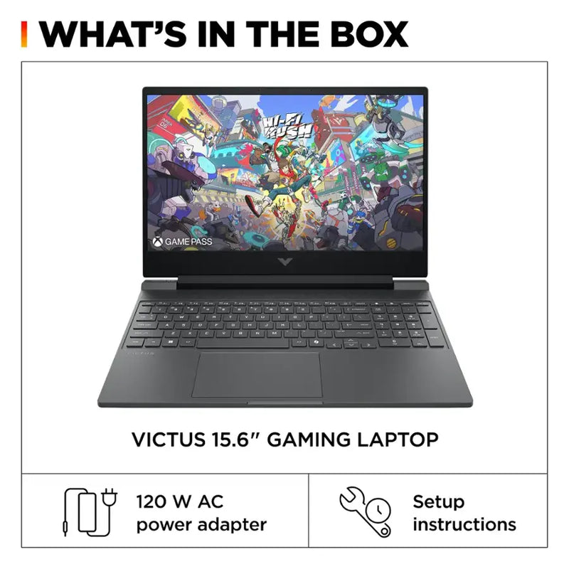 HP Victus 15.6" Intel i5 144Hz Full HD Gaming Laptop (8GB RAM 512GB SSD) - FA2013DX