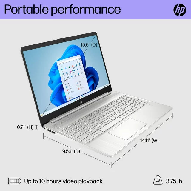 HP 15.6" FHD Laptop (8GB RAM 256GB SSD) - DY5131WM