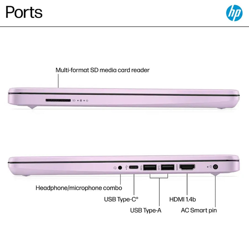 HP-14" Intel N1500 Laptop (4GB RAM 128GB STORAGE) - DQ6014DX