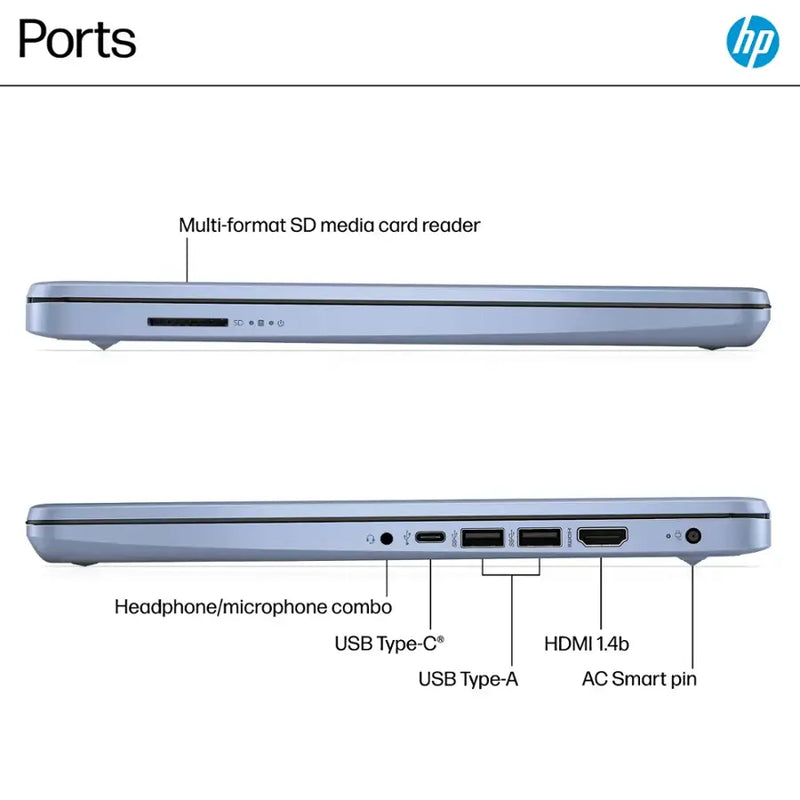 HP-14" Intel N1500 Laptop (4GB RAM 128GB STORAGE) - DQ6012DX