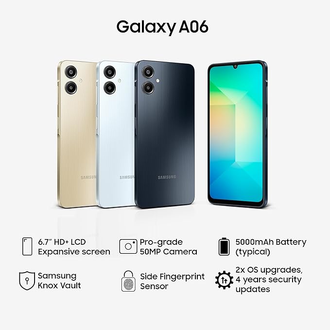 SAMSUNG GALAXY A06 (4GB RAM 64GB STORAGE)