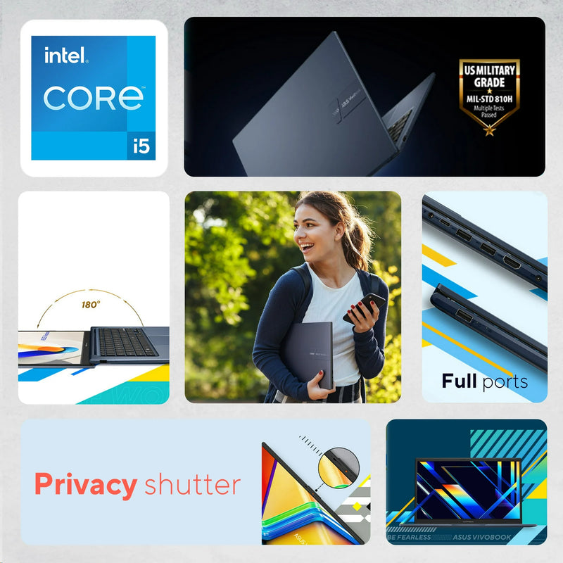 ASUS Vivobook Intel Core i5 Laptop (8GB RAM 256GB SSD STORAGE) - X1504 ASUS Vivobook Intel Core i5 Laptop (8GB RAM 256GB SSD STORAGE) - X1504