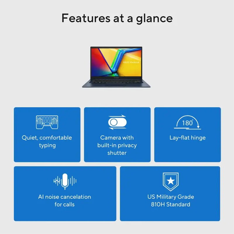ASUS Vivobook Intel Core i7 Laptop (12GB RAM 512GB SSD STORAGE)