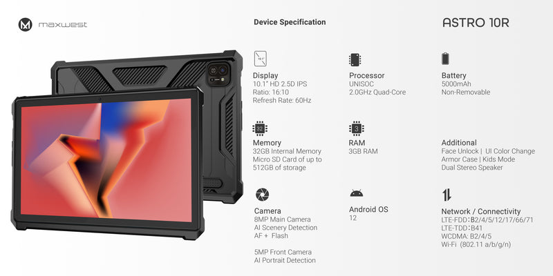 MAXWEST ASTRO 10R Tablet
