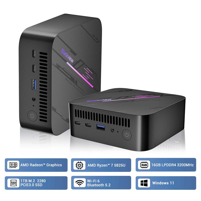 BLACK VIEW MP100 MINI PC (16GB RAM 1TB SSD STORAGE)
