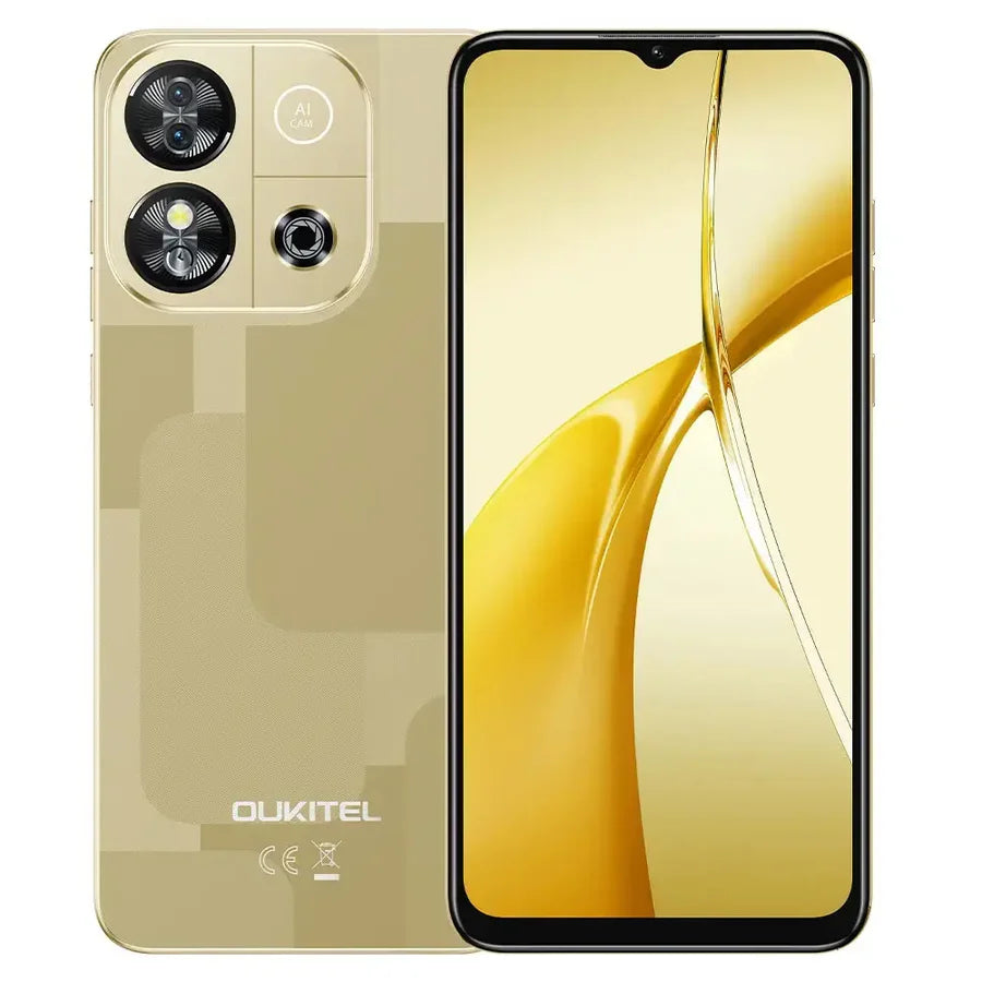 OUKITEL C57S 8GB/64GB スマートフォン ブラック OUKITEL C57 S Smartphone 4G, 64GB + 8GB, 6.52