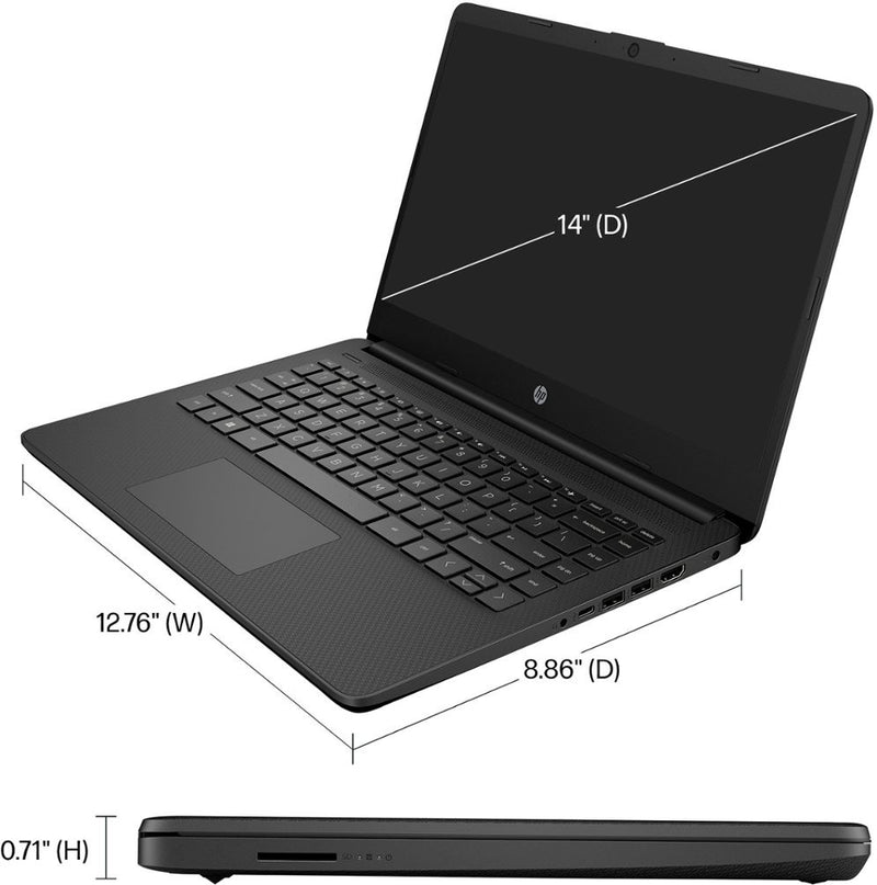 HP 14" Intel Celeron (4GB RAM 128GB eMMC) - DQ0762DX