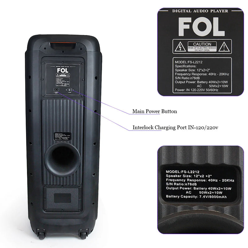 FOL L2212 WIRELESS SPEAKER