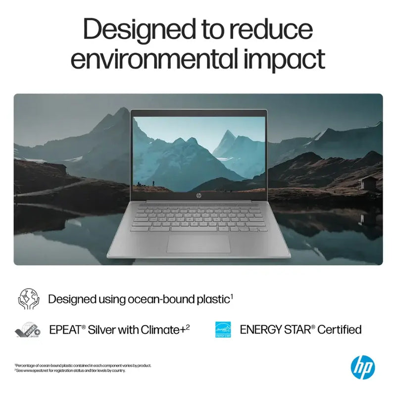 HP 14" Chromebook Intel Celeron Laptop (4GB RAM 64GB eMMC STORAGE) - NE1013DX