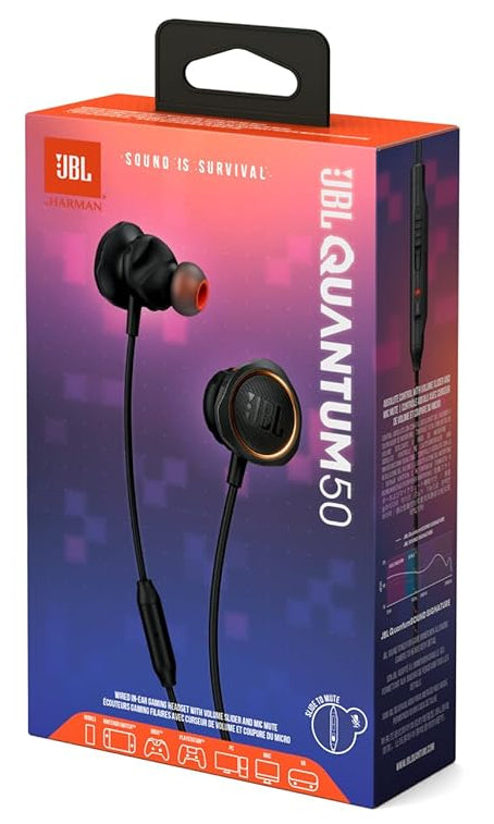 JBL QUANTUM 50 WIRED IN-EAR GAMING EARPHONES