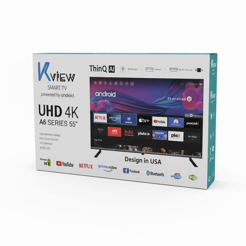 KVIEW 55" LED Smart Android TV
