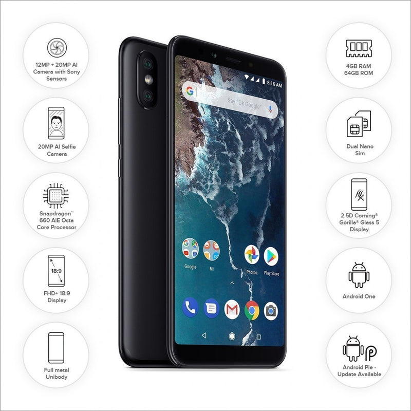 XIAOMI MI A2 (4GB RAM 64GB STORAGE)