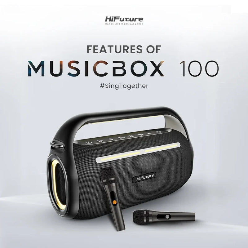 HiFuture MUSICBOX 100 Wireless Speaker with Wireless MIC