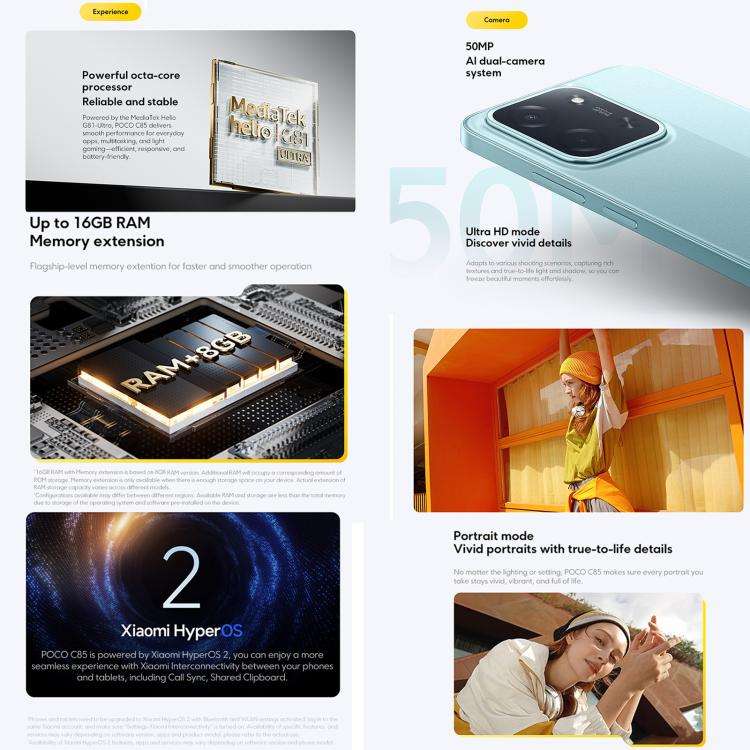 POCO C85 (6GB RAM 128GB STORAGE)