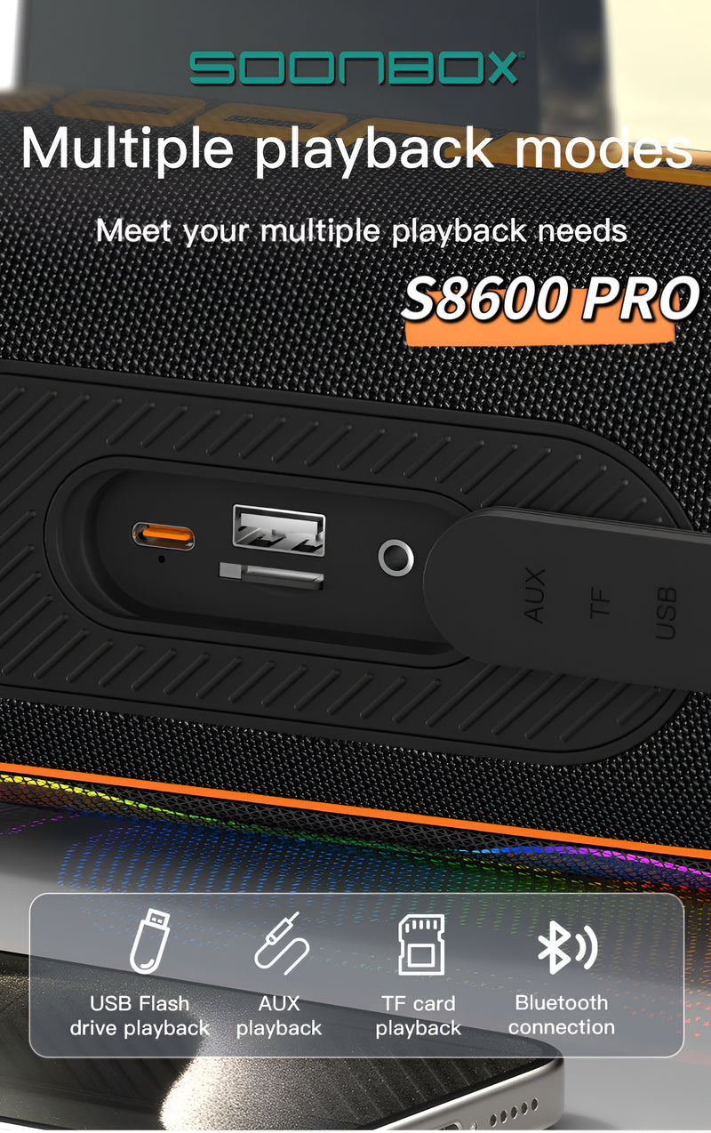 SOONBOX S8600 MAX/PORTABLE SPEAKER