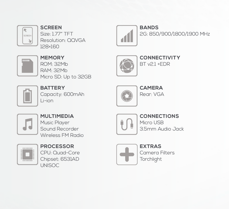 LOGIC A8 2G BAR PHONE