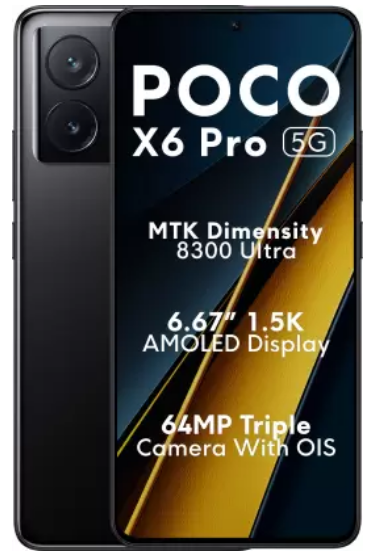 POCO X6 PRO 5G SMARTPHONE (12GB RAM 512GB STORAGE)