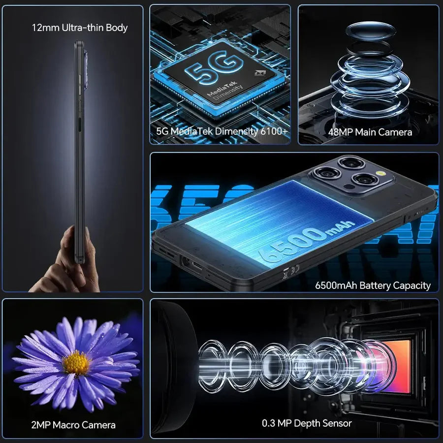 OUKITEL WP52 16GB 256GB simフリー OUKITEL WP52 (16GB RAM 256GB STORAGE) | SAMTRONIX GUYANA