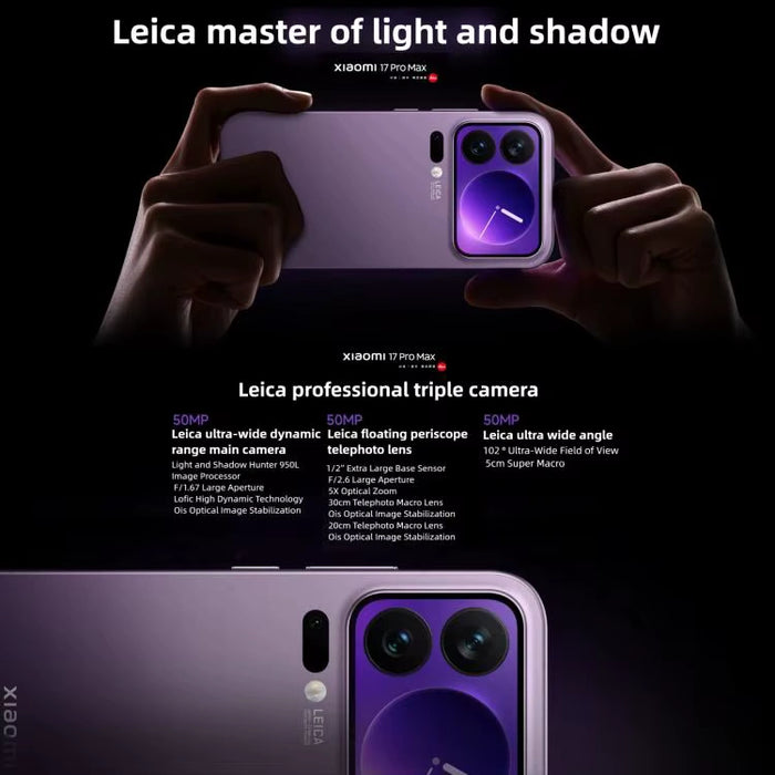 XIAOMI 17 PRO MAX (12GB RAM 512GB STORAGE)