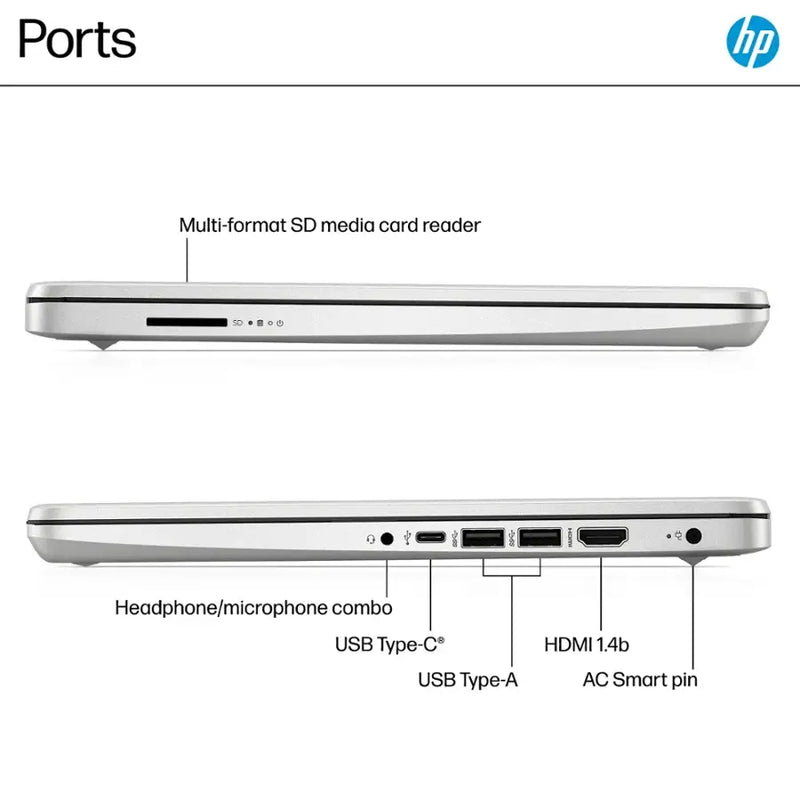 HP-14" Intel N1500 Laptop (4GB RAM 128GB STORAGE) - DQ6011DX