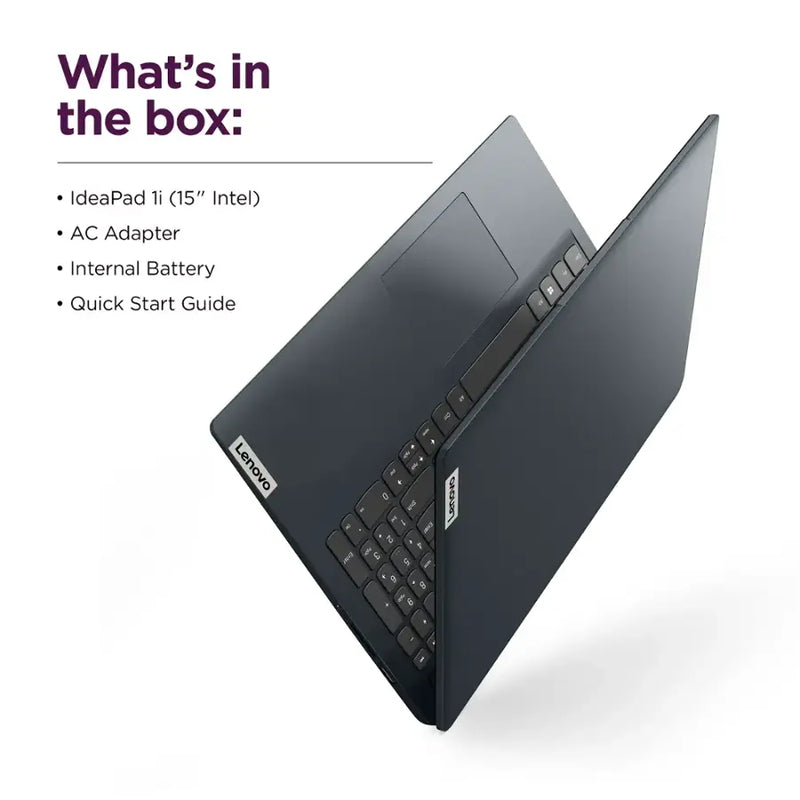 Lenovo Ideapad 1 15.6" Slim Laptop (4GB RAM 128GB SSD) - 15IJL7