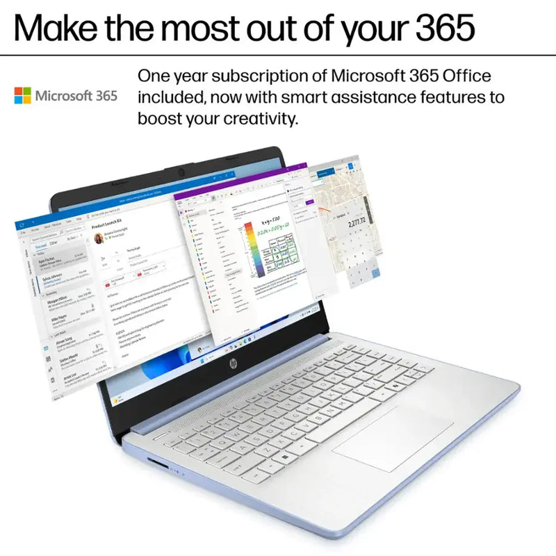 HP-14" Intel N1500 Laptop (4GB RAM 128GB STORAGE) - DQ6012DX