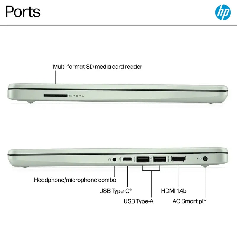 HP-14" Intel N1500 Laptop (4GB RAM 128GB STORAGE) - DQ6013DX
