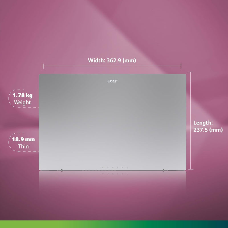 ACER Aspire 3 15.6" Ryzen 5 Laptop (8GB RAM 512GB SSD STORAGE)