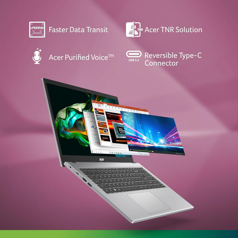 ACER Aspire 3 15.6" Ryzen 5 Laptop (8GB RAM 512GB SSD STORAGE)