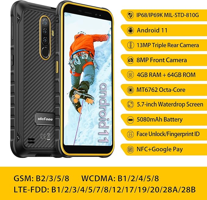 ULEFONE ARMOR X8 (4GB RAM 64GB STORAGE)