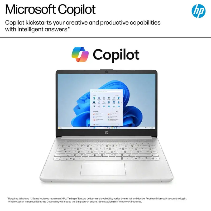 HP-14" Intel N1500 Laptop (4GB RAM 128GB STORAGE) - DQ6011DX
