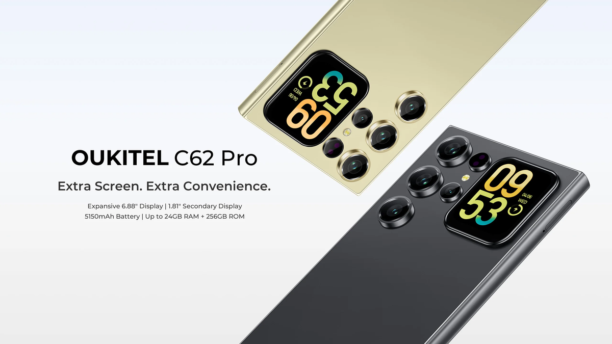 OUKITEL C62 PRO (8GB RAM 256GB STORAGE)