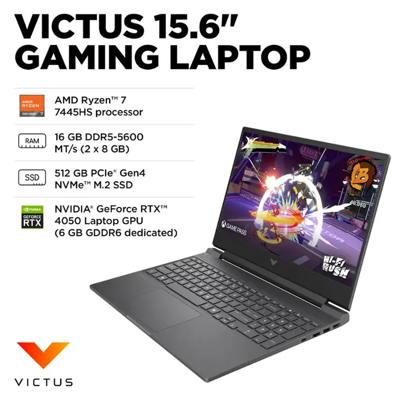 HP Victus 15.6" AMD Ryzen 7 144Hz Full HD Gaming Laptop (16GB RAM 512GB SSD - FB3093DX